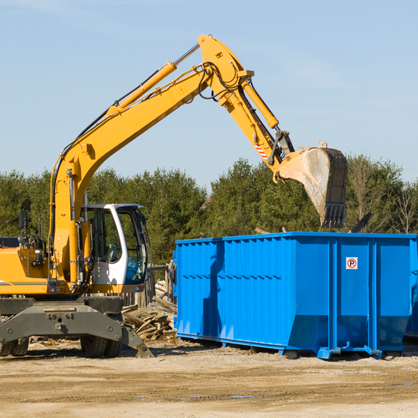 how does a residential dumpster rental service work in Oden